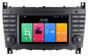 Mercedes C W203 CLK W209 magyar menüs Android autórádió CAN BUS vezérléssel
