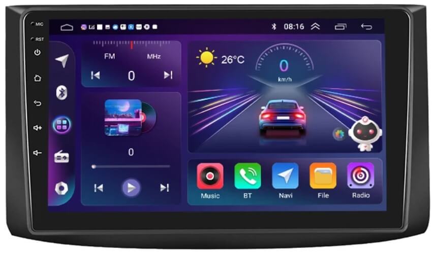 – típus specifikus autóhifi Chevrolet Aveo (2006-2012) 9