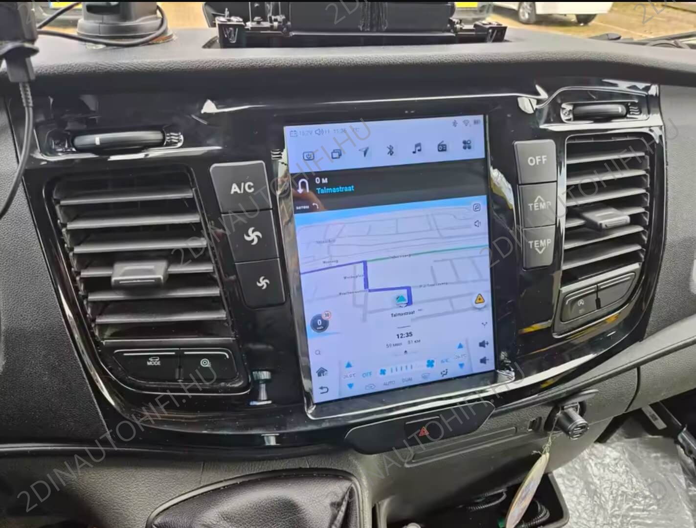 Ford Transit (2021-2023) hatalmas "Tesla style" kijelzős Android Autóhifi fejegység magyar menüvel GPS navigációs autórádió DSP wifi bluetooth - Image 5